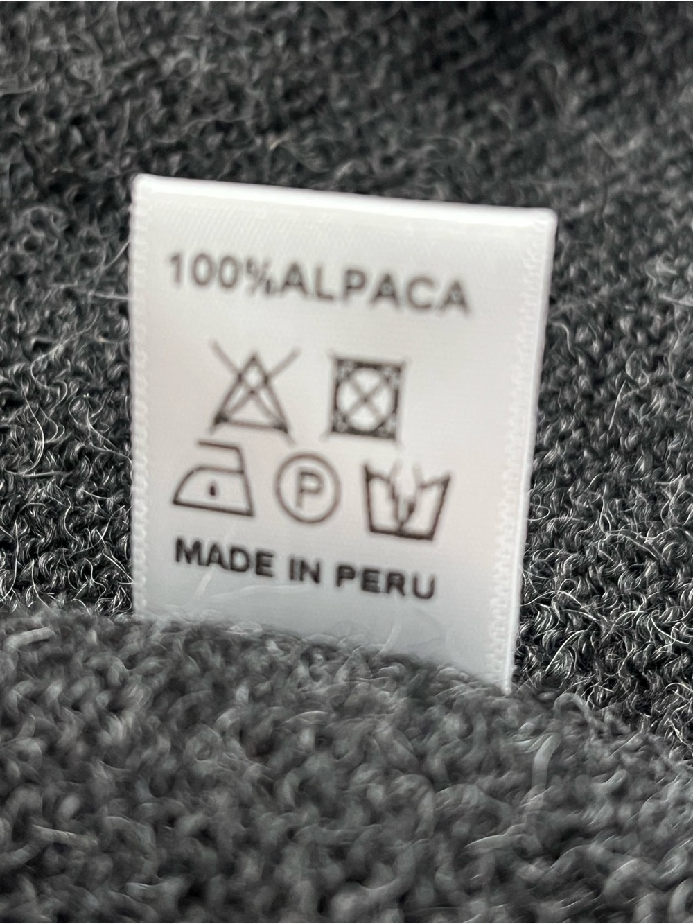 Simply Natural 100% Alpaca Dark Gray Full Zip Sweater - Men's Large - Picture 10 of 11